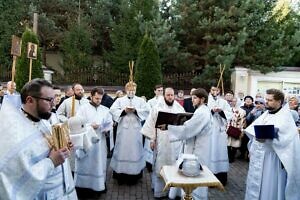 Освящение храма в честь священномученика Александра Агафонникова в Подольске