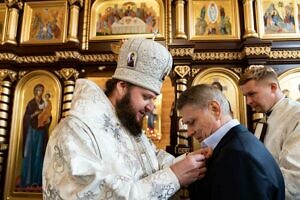 Великое освящение Георгиевского храма в деревне Машково