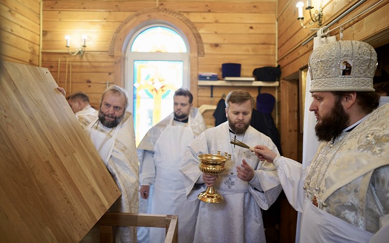 Великое освящение Георгиевского храма в деревне Машково