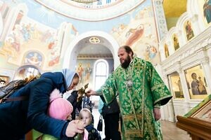 Архиерейское богослужение в честь престольного праздника в Иосифо-Волоцком храме посёлка Развилка