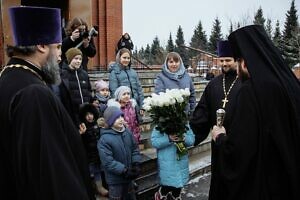 Архиерейское богослужение в храме иконы Божией Матери «Утоли моя печали»