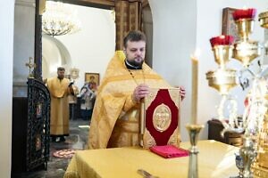 Архиерейское богослужение в Космо-Дамианском храме микрорайона Белые Столбы города Домодедово