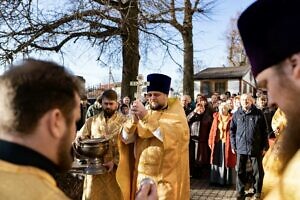 Архиерейское богослужение в Космо-Дамианском храме микрорайона Белые Столбы города Домодедово