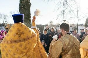 Архиерейское богослужение в Космо-Дамианском храме микрорайона Белые Столбы города Домодедово