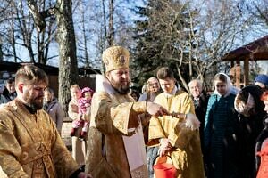 Архиерейское богослужение в Космо-Дамианском храме микрорайона Белые Столбы города Домодедово