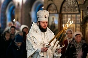 Архиерейское богослужение в Михаило-Архангельском храме города Пущино