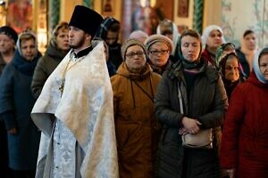 Архиерейское богослужение в Троицком храме села Коледино