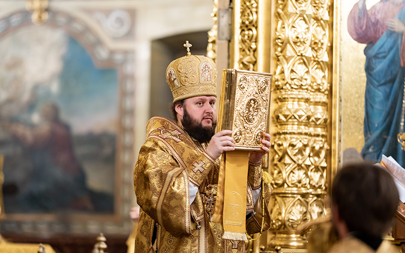 Всенощное бдение в Троицком кафедральном соборе Подольска