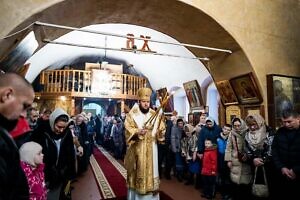 Архиерейское богослужение в Никольском храме села Лямцино