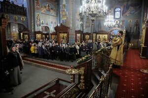 Архиерейское богослужение в соборе Всех святых в земле Русской просиявших города Домодедово