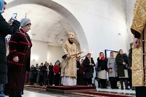 Архиерейское богослужение в Христорождественском храме микрорайона Барыбино