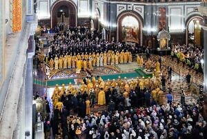 Патриаршее богослужение в Храме Христа Спасителя в день памяти мученицы Татианы