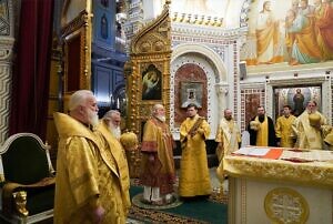 Патриаршее богослужение в Храме Христа Спасителя в день памяти мученицы Татианы