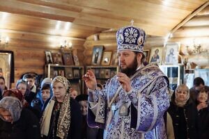 Архиерейское богослужение в храме иконы Божией Матери «Державная»