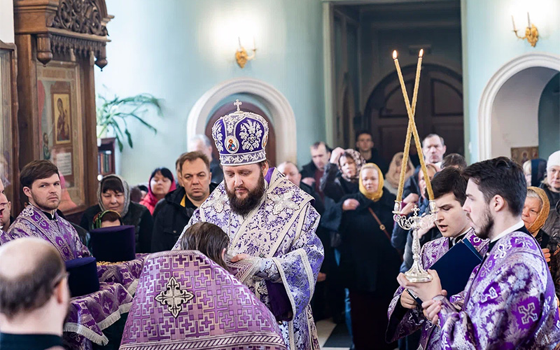 Архиерейское богослужение в храме Рождества Пресвятой Богородицы села Тарычёво​