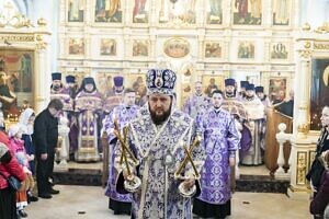 Архиерейское богослужение в храме Рождества Пресвятой Богородицы села Тарычёво​