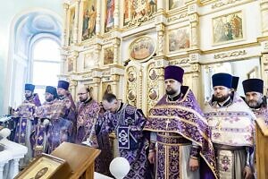 Архиерейское богослужение в храме Рождества Пресвятой Богородицы села Тарычёво​