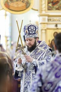 Архиерейское богослужение в храме Рождества Пресвятой Богородицы села Тарычёво​