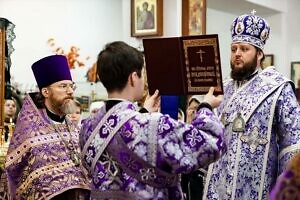 Архиерейское богослужение в храме Сорока Севастийских мучеников