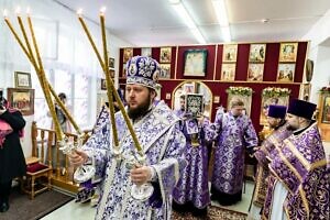 Архиерейское богослужение в храме Сорока Севастийских мучеников