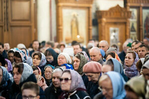 Архиерейское богослужение в Преображенском соборе городского округа Люберцы