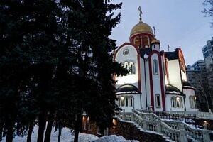 Чтение Великого покаянного канона преподобного Андрея Критского в Георгиевском храме города Видное