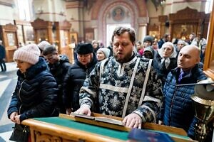 Литургия Преждеосвященных Даров в Преображенском соборе города Люберцы