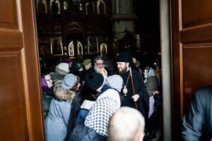 Литургия Преждеосвященных Даров в Преображенском соборе города Люберцы