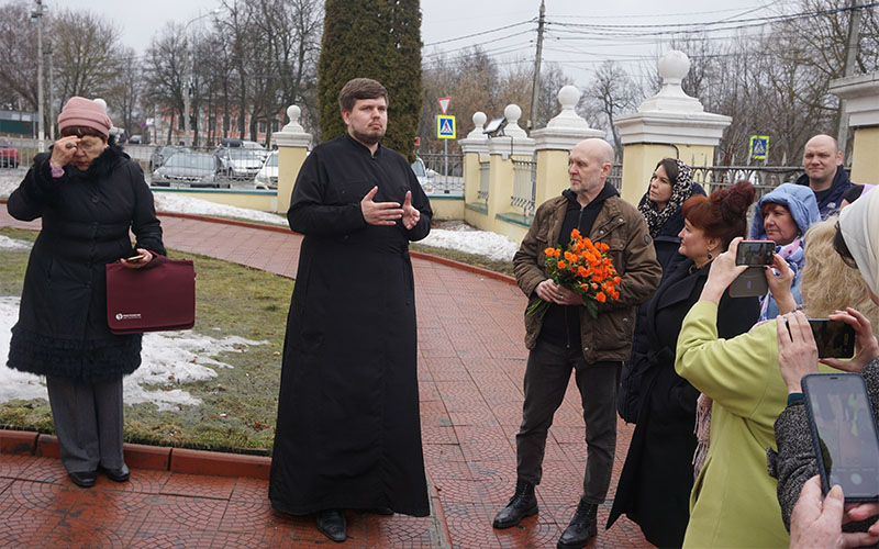 Посещение Зачатьевского храма города Чехов потомком Пушкина Н.С.​ Данилевским