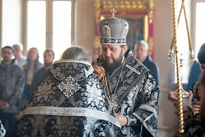 Архиерейское богослужение в Страстной Понедельник в Давидовой пустыни