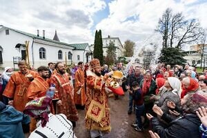 Архиерейское богослужение в Воскресенском храме Подольска 23 04 2023