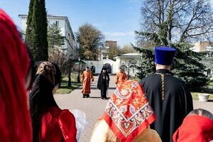 Архиерейское богослужение в Воскресенском храме Подольска 23 04 2023