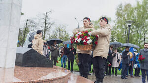 Митинг памяти ликвидаторов аварии на Чернобыльской атомной электростанции в Домодедово