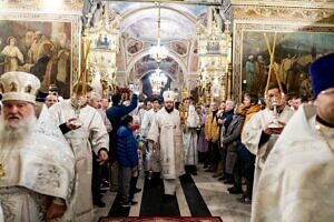 Пасхальное богослужение в Троицком кафедральном соборе Подольска