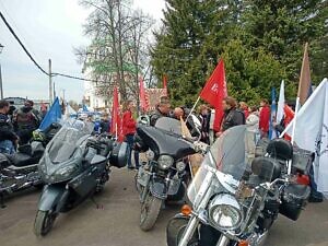 Пасхальный автомотопробег по городу Домодедово