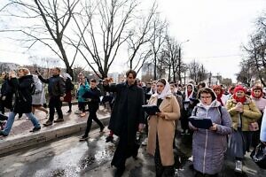 Пасхальный крестный ход в Подольской епархии