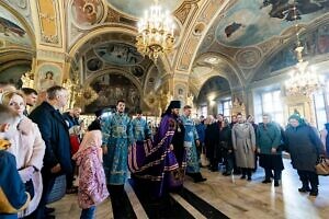 Праздник Благовещения в Троицком кафедральном соборе Подольска