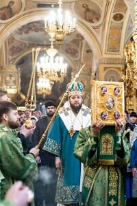 Праздник Входа Господня во Иерусалим в Троицком кафедральном соборе Подольска