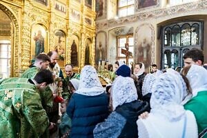 Праздник Входа Господня во Иерусалим в Троицком кафедральном соборе Подольска