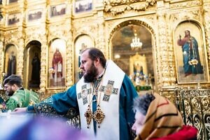 Праздник Входа Господня во Иерусалим в Троицком кафедральном соборе Подольска