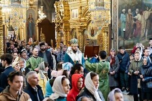 Праздник Входа Господня во Иерусалим в Троицком кафедральном соборе Подольска