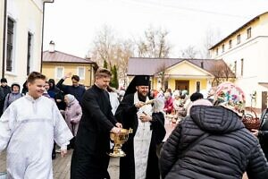 Великая Суббота в Троицком кафедральном соборе Подольска