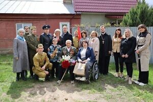 Поздравление ветеранов Великой Отечественной войны в Серпухове