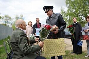 Поздравление ветеранов Великой Отечественной войны в Серпухове