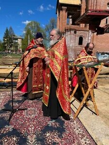 Престольный праздник строящегося храма блаженной Матроны Московской в посёлке Жилёво