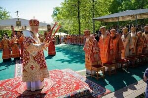 Святейший Патриарх Кирилл совершил Литургию на Бутовском полигоне