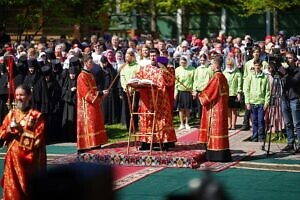 Святейший Патриарх Кирилл совершил Литургию на Бутовском полигоне