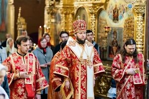 Воскресное богослужение в Троицком кафедральном соборе Подольска 21 05 2023