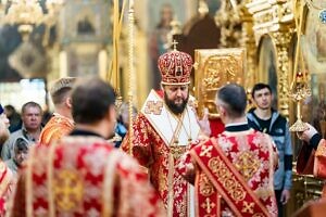 Воскресное богослужение в Троицком кафедральном соборе Подольска 21 05 2023