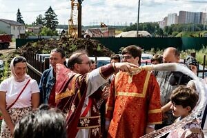 Архиерейское богослужение в храме великомученицы Марины в посёлке Битца